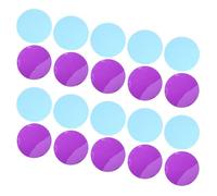 ANDRESLAD 20pcs Removable Adhesive Gel Light Filters 74mm Round Ambient Lighting Tint Circles with Warm Ocean Blue and Violet Soft Glow for Ceiling Spotlights