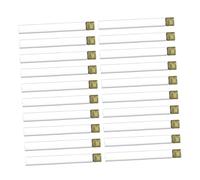 ANDRESLAD 20Pcs Transparent Screw Cap Test Tubes for Laboratory Sample Storage Chemically Resistant Vials for Molecular Biology and Biochemistry Experiments