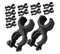 ANDRESLAD 20pcs Weather-resistant Cane Holders for Wheelchair Walker Mobility Scooter Crutch Clips with Flashlight Bracket for Nighttime Safety Lightweight Bike Lamp Extension Brackets for