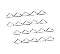 ANDRESLAD 22Pcs Replaceable Trampoline Rings Triangle Buckles Crack-resistant Mesh Accessories for Outdoor Safety and Wind Protection Portable Trampoline Parts