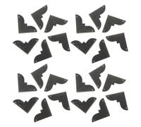 ANDRESLAD 24pcs Antique Bronze Metal Corner Protectors 50x70mm for Jewelry Boxes Wooden Chests Decorative Edge Guards with Vintage Pattern for Home Furniture