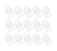 ANDRESLAD 24pcs Plastic Toilet Bolt Caps Covers Seat and Floor Screw Covers for Standard and Elongated Toilets Scratch-Resistant Bathroom Accessories Easy Installation Replacement Caps
