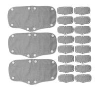 ANDRESLAD 24pcs Washable Hard Hat Sweatband Liners Non-slip Sweat Absorber for Construction Helmets Grey Detachable Reusable Helmet Sweat-resistant Liner with Padded Comfort and Secure Fit