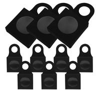 ANDRESLAD 25pcs Black round Wine Bottle Boxes with Window Kraft Paper Wine Boxes for Hanging Display Foldable Organizer Suitable for Party and Event Packaging