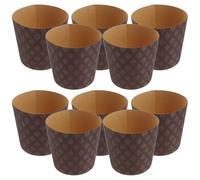 ANDRESLAD 25pcs Panettone Cake Paper Liners 4-inch Corrugated Baking Cups for Muffins and Pound Cakes Greaseproof Paper Baking Cups Suitable for Party