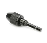 ANDRESLAD 2pc 3-jaw Drill Chuck Adapter for 0.3-6.5mm Bits Drill Chuck Holder Tool Keyless Key