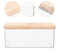ANDRESLAD 2pcs Acrylic Small Sand Bath Box Reusable Hamster Bathtub 15.5x10x7cm for Daily Chinchilla Bathing and Grooming Household Small Pet Bathroom