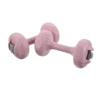 ANDRESLAD 2Pcs Adjustable Water Filled Dumbbells Pink Lightweight Portable Hand Weights for Women Beginners Home Travel Fitness Quiet Non-slip Aerobics Equipment
