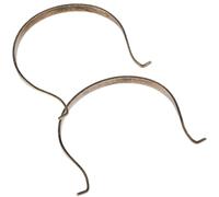 ANDRESLAD 2pcs Antique Bronze Teapot Handle Replacement Set, Large and Small Ergonomic Household Kettle Grips, Wear-Resistant Tea Pot Handles for Kitchen and Dining Use