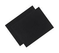ANDRESLAD 2pcs Aquarium Shock Absorbing Mat 6mm Thick Black Foam Sponge Pads Anti-slip Fish Tank Bottom Gasket for Aquarium Leveling and Filter Protection 40x30cm