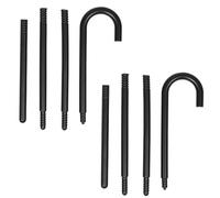 ANDRESLAD 2pcs Black Cosplay Crutch Cane Lightweight Plastic Illusionist Wand Costume Prop for Pretend Play and Carnival Accessories Stage Performance Stick