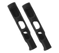 ANDRESLAD 2pcs Black Violin Bow Grip Corrector for 1/8-1/10 Size, Rubber Posture Correcting Device, Bow Holder Grip Teaching Aid and Practice Tool for Beginner Violin Players