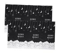 ANDRESLAD 2Pcs Breathable Blackout Privacy Curtains for Bunk Bed Bottom Soft Wear-resistant Fabric Washable Dormitory Drapes for Bedroom Living Privacy Protection