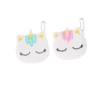 ANDRESLAD 2pcs Cartoon Change Pouch Unicorn Theme Key Bag for Boys and Girls Compact Pouch Bag for Coins Cards