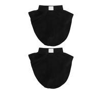 ANDRESLAD 2pcs Clergy False Collar Detachable Bib Collar Black Polyester Fiber for Pastors and Clergy Members Quick Dressing Solution Effortless Maintenance Professional Look for Busy
