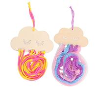 ANDRESLAD 2pcs Cloud Shaped Hairpin Storage Bow Holder for Boys and Girls Wall Decor Hair Clip Organizer