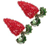 ANDRESLAD 2pcs Diamond Encrusted Carrot Brooch Pin Xmas Crystal Brooch for Vegetable Pins Boutonniere Corsage Decoration for Women for Wedding Party
