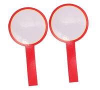 ANDRESLAD 2Pcs Dry Erase Paddles Handheld Whiteboard Scoreboards Double-sided Practical Voting and Scoring Boards for Sports Events and Classroom Use