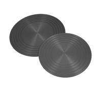 ANDRESLAD 2pcs Gas Stove Heat Diffuser Plates 20cm 24cm Round Stove Top Burner Covers Induction Cooktop Adapter Heat Conducting Simmer Plate for Kitchen Cooking Protection