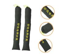 ANDRESLAD 2pcs Heavy Duty Reusable Canvas Sandbags Flood Barriers for Garage Door Water Stop Outdoor Flood Prevention Bags for Hurricane and Basement Protection