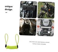 ANDRESLAD 2pcs High-Strength Disc Brake Lock Cable with PVC Coating Spring Steel Wire for Motorcycle Scooter Bike Security Easy Installation Anti-Theft Warning Design