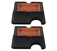 ANDRESLAD 2pcs Humidity Maintenance Reptile Hideout Cave Ceramic Hides for Leopard Gecko Lizard Snake Crab Small Animals Terrarium Accessories