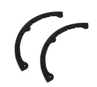 ANDRESLAD 2Pcs Large Universal Snowboard End Protectors with Three-Hole Rubber Edge Guards, Anti-Collision Impact Absorbing Bumper Strips for Snowboard Rack and Deck Protection