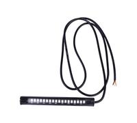ANDRESLAD 2pcs LED Motorcycle Brake Lights and Turn Signal Light Bars High Brightness Taillight Strip for Front Rear Use with Integrated Running and License Plate