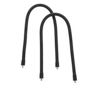 ANDRESLAD 2pcs Metal Gooseneck Extension Arm with Male Threaded Tripod Adapter Flexible Mic Stand Arm for Live Streaming Desk Recording Stable Angle Extension Tubes