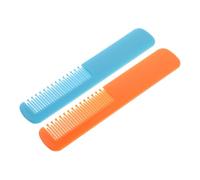 ANDRESLAD 2pcs Newborn Hair Care Kit Detangling Hair Comb Round Teeth Safe for Toddlers Boy Girl Cradle Cap Brush