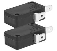 ANDRESLAD 2pcs Normally Open Microswitch for Microwave Oven Door Replacement Precise Contact Travel Limit Switch Compatible with Rice Cookers Fridges and Kitchen Appliances