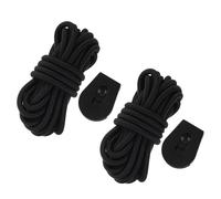 ANDRESLAD 2pcs Paddle Board Bungee Elastic Surfboard Leash with Anti-slip Buckles Coiled Rope for Lakes Rivers Oceans Shock Absorbing and Adjustable Stand Up Paddleboard Accessory