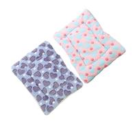 ANDRESLAD 2pcs Pet Warm Mat Cotton Cushion Soft Comfortable Sleeping Pads for Small Dogs Cats Winter Nest Thickened Cozy Pads for Indoor Use Random Color