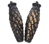 ANDRESLAD 2pcs Pine Cone Shaped Quartz Clock Pendulum Parts Plastic Wall Clock Movement Mechanism Replacement for Antique Repair Home Office Decor