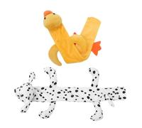 ANDRESLAD 2pcs Plush Animal Stethoscope Neck Sleeve Soft Protective Cover for Doctors and Nurses Cute Cartoon Design Prevents Tangling Easy to Clean and Comfortable Medical Accessory