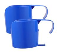 ANDRESLAD 2pcs Pool Drink Holder for Above Ground Pools Outdoor Cup Rack Plastic Cup Holder for Beach Camping Lightweight Secure Beverage Storage