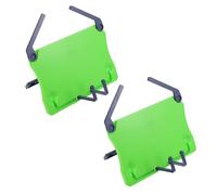 ANDRESLAD 2pcs Portable Folding Music Stand Abs Material Book Holders Stable Desktop Reading Rack and Books Easy to Clean Scratch-Resistant Tabletop Supports for Office School Home