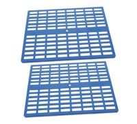 ANDRESLAD 2pcs Rabbit Cage Mats with Ventilated Bottom Comfortable and Cuttable Small Animal Foot Pads for Bunny Resting Easy-clean Floor Protection for Various Cage