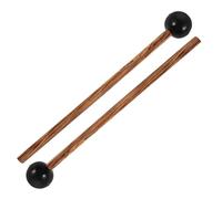 ANDRESLAD 2pcs Rubber Head Drum Mallets with Wooden Handles Versatile Percussion Sticks for Steel Tongue Drums Xylophones Tambourines Lightweight Portable for Professional and Beginner