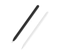 ANDRESLAD 2pcs Silicone Pencil Sleeve Grip Cover for Pencil Non-slip Protective Stylus Pen Case with Soft Flexible Material in Black and White for Comfortable Writing and Secure Grip