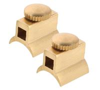 ANDRESLAD 2pcs Small Brass Musical Hardware Kit for Flute Valve Base Support High Purity Copper Screws for Precision Instrument Repair and Enhanced Sound Quality