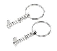 ANDRESLAD 2pcs Stainless Steel Yacht Bimini Top Pins Heavy Duty Quick Release Safety Pins for Deck Hinges and Boat Accessories