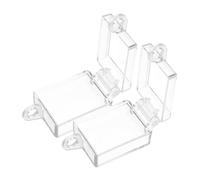ANDRESLAD 2pcs Transparent Boat Rocker Switch Protection Covers for Light Switch Buttons Flipping Design Prevents Accidental Activation Easy Installation Dustproof Guards for Extended