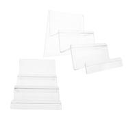 ANDRESLAD 2pcs Versatile Acrylic Display Stand Mobile Phone Holder Cellphone Display Holder Acrylic Purse Organizer Mask Stand