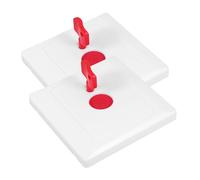 ANDRESLAD 2pcs Wall Mounted Emergency Call Button for Elderly and Patients, Manual Sos Alarm with Key, Caregiver Alert Push Button for Home Safety and Disabled Assistance