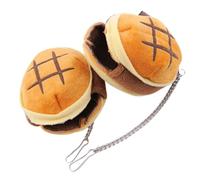 ANDRESLAD 2pcs Winter Warm Pet Rest Bed Half Covered Bread Shape House for Hamsters and Small Pets Cozy Hideout Soft Bedding Random Color