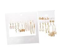 ANDRESLAD 2sets Butterflies Pearl Ear Drops Set Elegant Dangle Earrings for Women Lightweight and Comfortable for Daily Wear Special Occasions Jewelry Collection