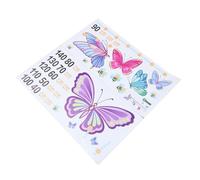 ANDRESLAD 2sheets Height Stickers for Boys and Girls Growth Chart Sticker Backed Adhesive for Living Nursery Boy Girl Tracking