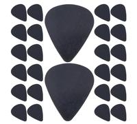 ANDRESLAD 30pcs Black Thin Plastic Guitar Picks Plectrums for Bass Acoustic Electric Guitar Accessories for Strummed Playing Music
