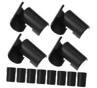ANDRESLAD 32 Pairs Anti-Static Wire Shelving Lock Clips Plastic Sleeves Sturdy Shelf Clips for Wire Racks Easy Installation Compatible Shelving Units